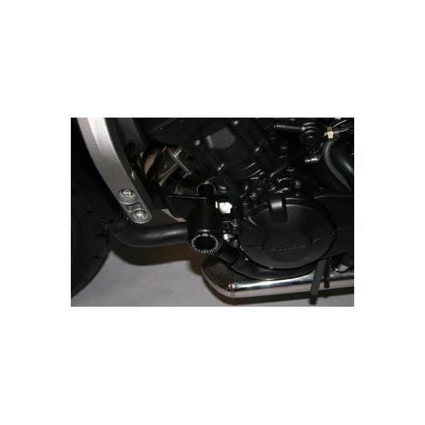 R&G Classic Style Crash Protectors for Honda CBF600 ’08-’12, White - Image 4