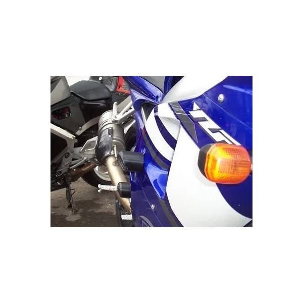 R&G Classic Style Crash Protectors for Yamaha YZF-R1 ’00-’01, White - Image 4