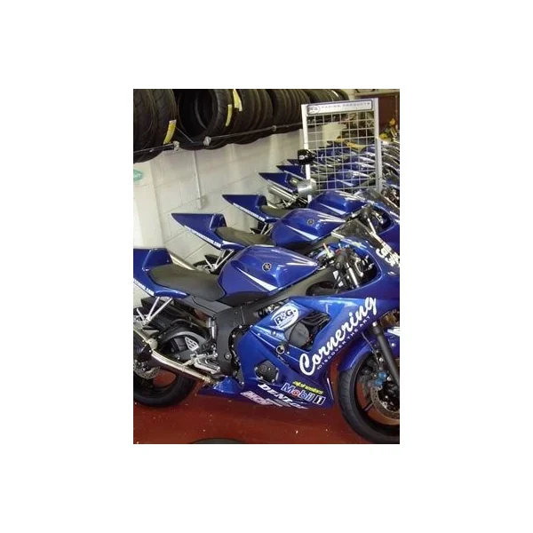 R&G Classic Style Crash Protectors for Yamaha YZF-R6 ’03-’05, White (CP0093WH) - Image 4