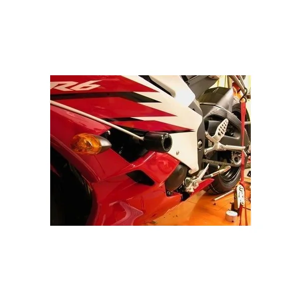 R&G Classic Style Crash Protectors for Yamaha YZF-R6 ’06-’16, White - Image 2