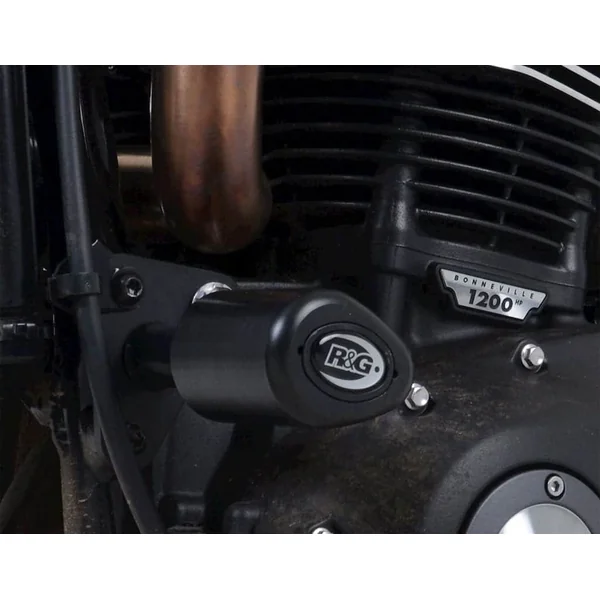 R&G Racing Aero-Style Motorcycle Frame Sliders for Triumph Scrambler 1200 - Image 2