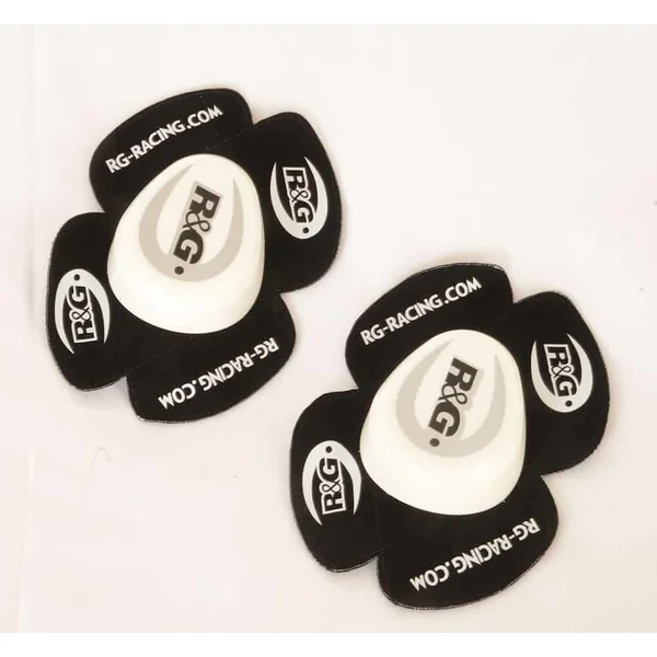 R&G Racing Aggressive Riding – R&G Wider Aero Knee Sliders – Black White Yellow Orange - Image 3