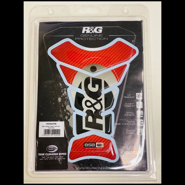 R&G Racing Carbon Tank Pad | Honda Red