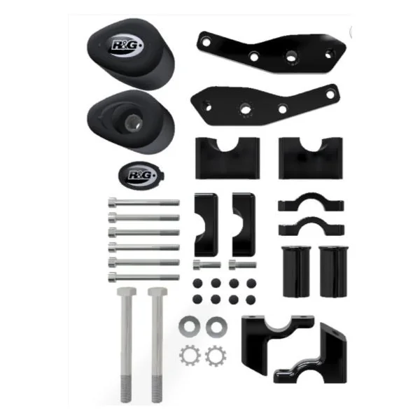 R&G Racing Crash Protectors – Aero Style for the Ducati Supersport 950 (S) ’21- (No-cut Kit) | Black - Image 3