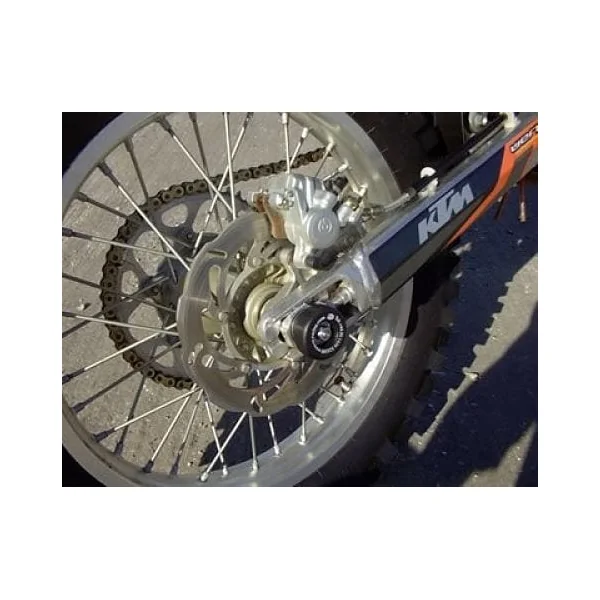 R&G Racing KTM Motorcycle Accessories – Rear Axle Swingarm Protectors (select 660 models)