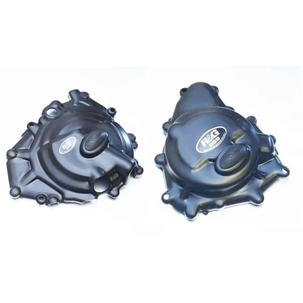R&G Racing Motorcycle Engine Protection for Ninja 400 – 2-Piece Race Series Engine Case Cover Kit