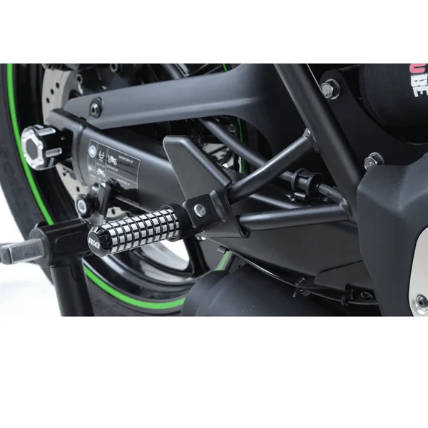R&G Racing Pillion Pegs For Kawasaki Vulcan S / Cafe ’15-’19 | Black | Silver - Image 2