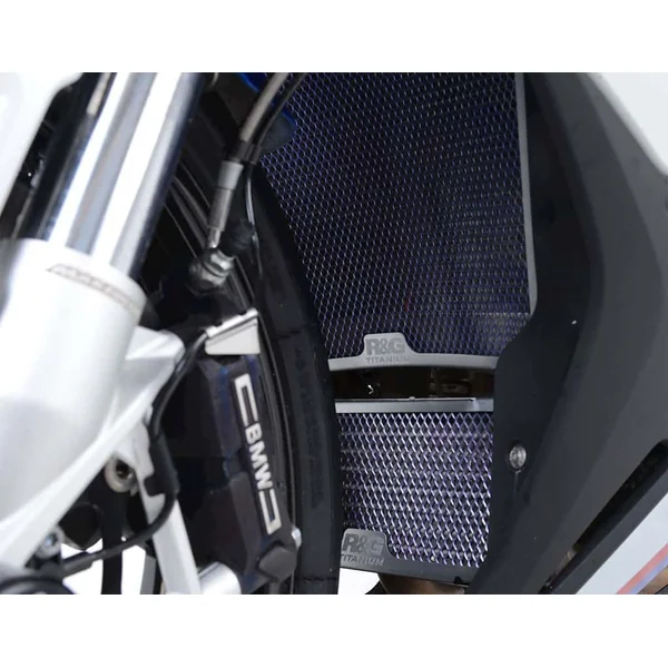 R&G Racing Titanium Oil Cooler Guard (BMW motorcycle parts – S1000RR ’19)