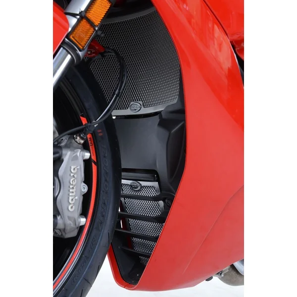 R&G Radiator Guard and Oil Cooler Guard Kit for Ducati SuperSport ’17-’20, SuperSport 950 ’21-’23, SuperSport 950 S ’21-’23 & SS S ’17-’20