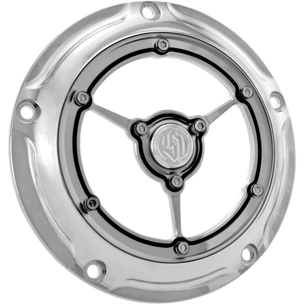 Roland Sands Clarity Derby Cover for 1999-2018 Harley Big Twin - Chrome