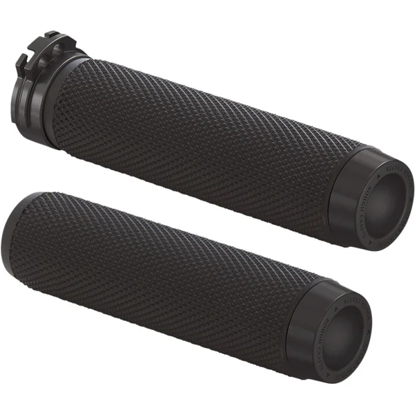 Rough Crafts Grips for Harley Electronic Throttle - Black