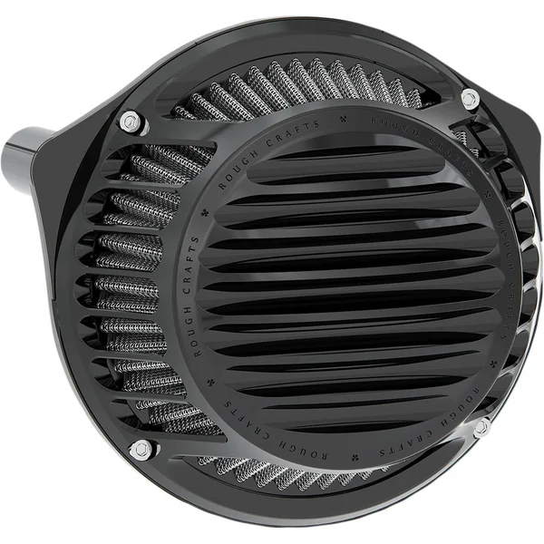 Rough Crafts Round Air Cleaner for 2017-2023 Harley M8 - Black
