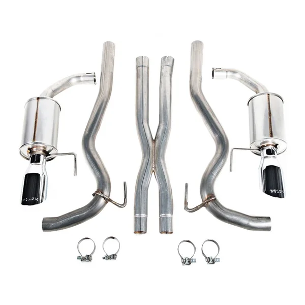 Roush Cat-Back Exhaust w/ Dual Polished Tips2015-2017 & 2026 Ford Mustang GT