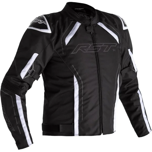 RST S1 Black/White CE Textile Jacket - No Shipping to CA or NY