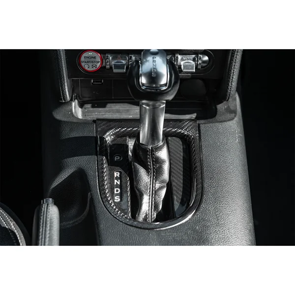 S550 Mustang Gear Shift Panel Cover, Carbon Fiber2015-2023 Automatic Ford Mustang - Image 4