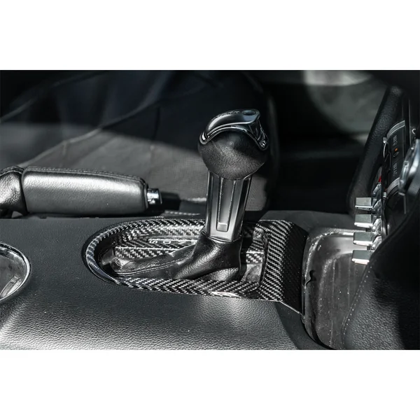 S550 Mustang Gear Shift Panel Cover, Carbon Fiber2015-2023 Automatic Ford Mustang - Image 5