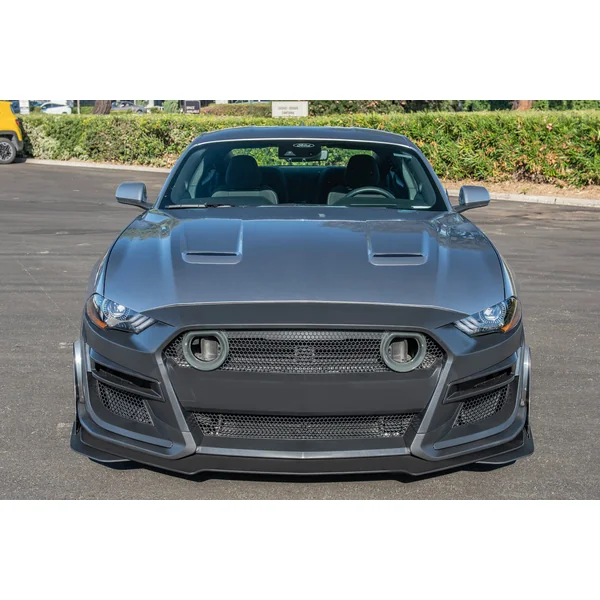 S550 Mustang GT500-Style Front Bumper Conversion Kit w/ LED Grille Kit2018-2023 Ford Mustang