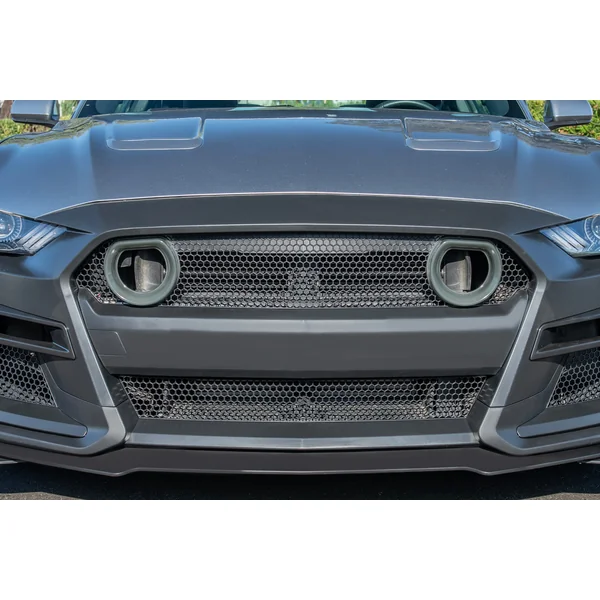 S550 Mustang GT500-Style Front Bumper Conversion Kit w/ LED Grille Kit2018-2023 Ford Mustang - Image 4