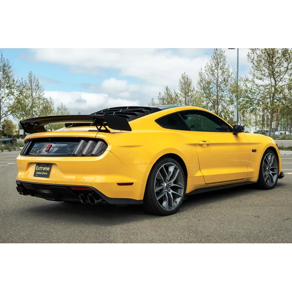 S550 Mustang GT500-Style Track Package Rear High Wing Spoiler, Gloss Black2015-2023 Ford Mustang - Image 5
