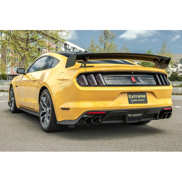 S550 Mustang GT500-Style Track Package Rear High Wing Spoiler, Gloss Black2015-2023 Ford Mustang - Image 6