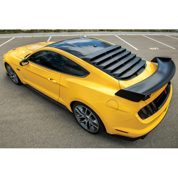 S550 Mustang GT500-Style Track Package Rear High Wing Spoiler, Gloss Black2015-2023 Ford Mustang - Image 7