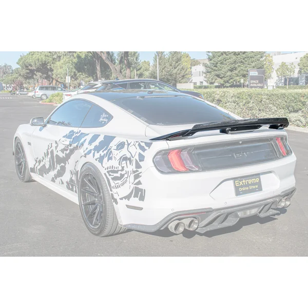 S550 Mustang GT500-Style Track Package Rear Wickerbill Spoiler, Carbon Fiber2015-2023 Ford Mustang