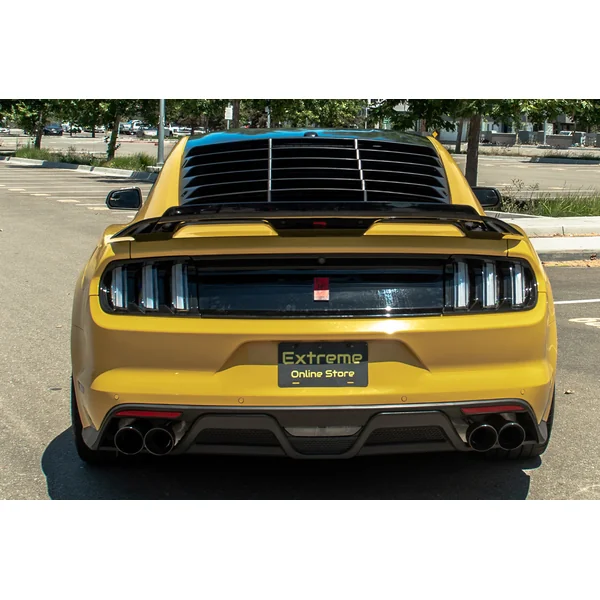 S550 Mustang GT500-Style Track Package Rear Wickerbill Spoiler, Unpainted2015-2023 Ford Mustang - Image 4