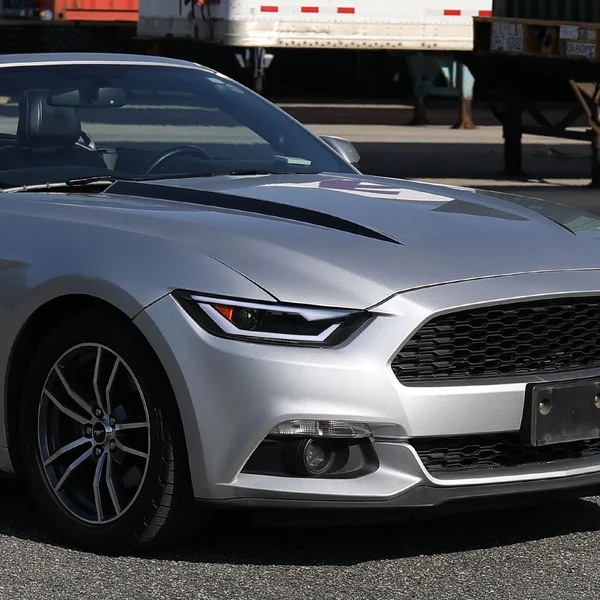 S550 Mustang HID Projector Headlights w/ LED Bar Turn Signals, Matte Black Housing2015-2022 Ford Mustang w/ HID Headlights - Image 3