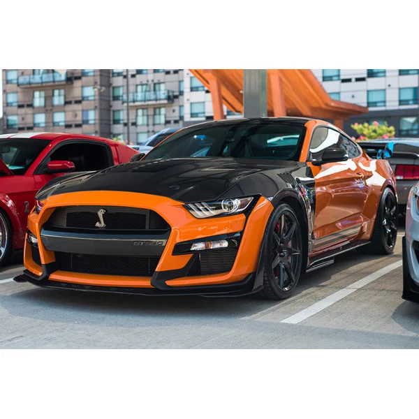 S550 Mustang Hood Vent Cover, Carbon Fiber2020-2022 Ford Mustang GT500 - Image 4