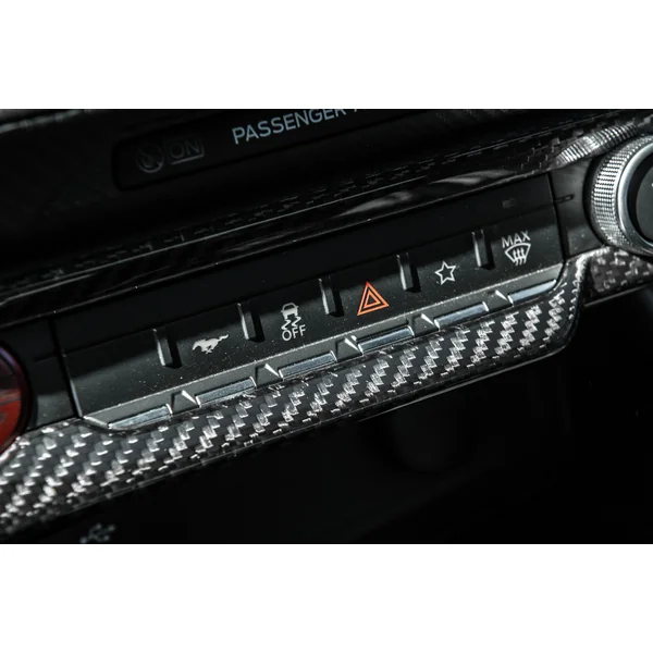 S650 Mustang AC Control Panel Cover, Carbon Fiber2024-2026 Ford Mustang - Image 5