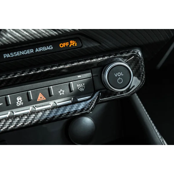 S650 Mustang AC Control Panel Cover, Carbon Fiber2024-2026 Ford Mustang - Image 6