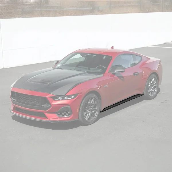 S650 Mustang Add-On Side Skirt Extensions, Carbon Fiber2024-2026 Ford Mustang