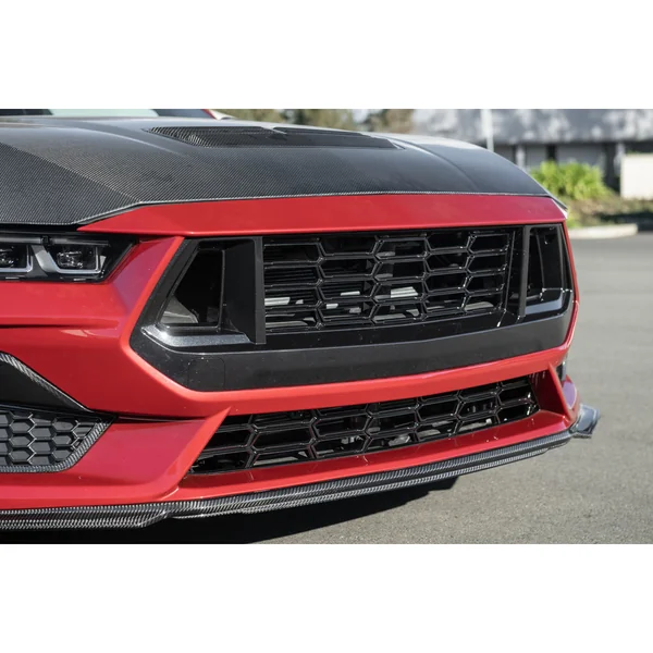 S650 Mustang Dark Horse Style Lower Grille Insert, Gloss Black2024-2026 Ford Mustang GT & EcoBoost - Image 4