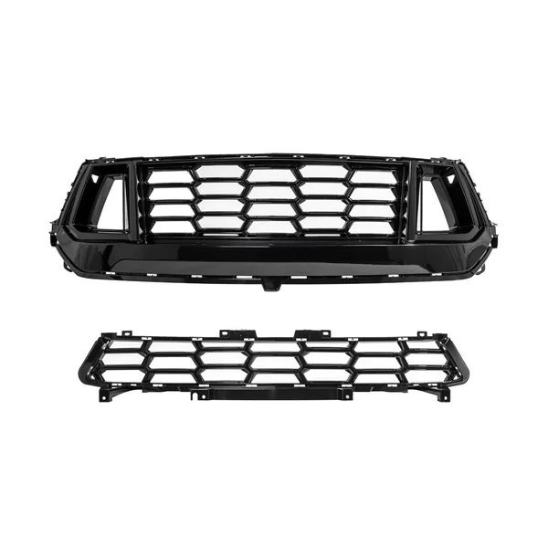 S650 Mustang Dark Horse Style Upper & Lower Grille Insert, Gloss Black2024-2026 Ford Mustang GT & EcoBoost - Image 2