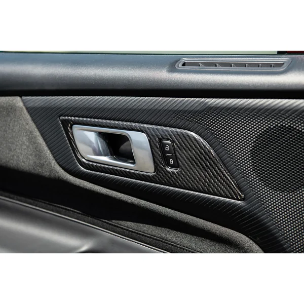 S650 Mustang Door Handle Panel Cover, Carbon Fiber2024-2026 Ford Mustang - Image 3