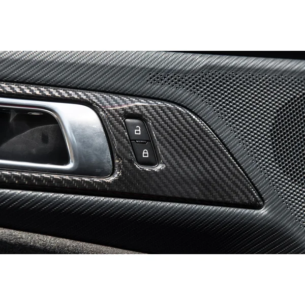 S650 Mustang Door Handle Panel Cover, Carbon Fiber2024-2026 Ford Mustang - Image 4