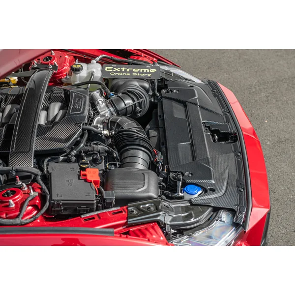 S650 Mustang Engine Panel Trim Radiator Cover, Carbon Fiber2024-2026 Ford Mustang - Image 4