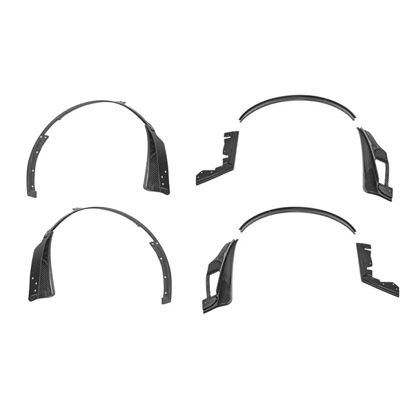 S650 Mustang Fender Flares & Rock Guards, Carbon Fiber, Front & Rear2024-2026 Ford Mustang - Image 2