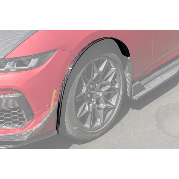 S650 Mustang Front Fender Flares, Carbon Fiber2024-2026 Ford Mustang