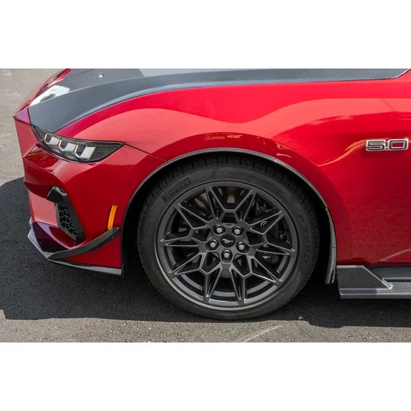 S650 Mustang Front Fender Flares & Rock Guards, Carbon Fiber2024-2026 Ford Mustang - Image 5