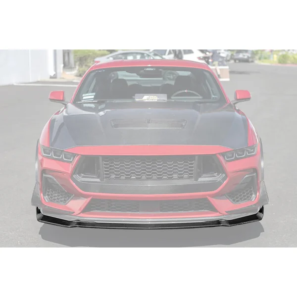 S650 Mustang Front Lower Lip Splitter Extension, Carbon Fiber2024-2026 Ford Mustang