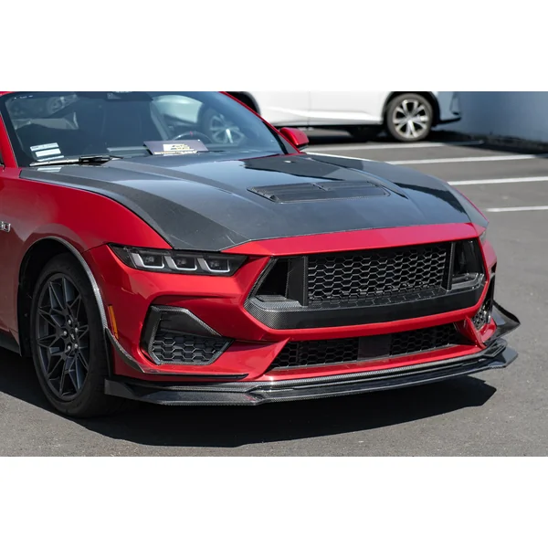 S650 Mustang Front Lower Lip Splitter Extension, Carbon Fiber2024-2026 Ford Mustang - Image 4