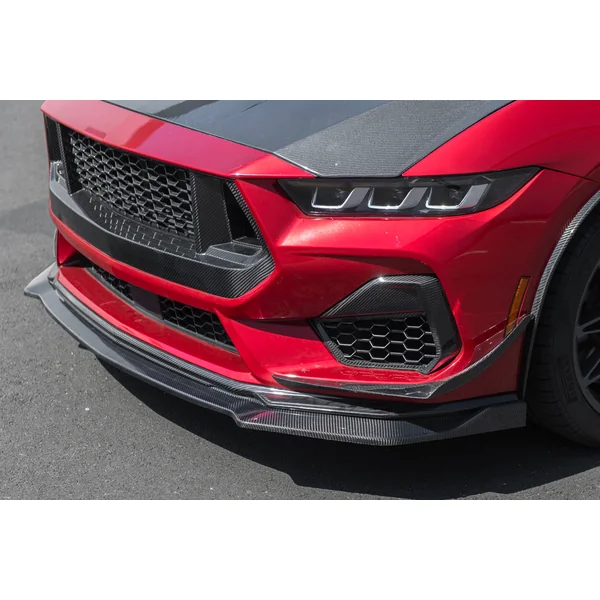 S650 Mustang Front Lower Lip Splitter Extension, Carbon Fiber2024-2026 Ford Mustang - Image 5