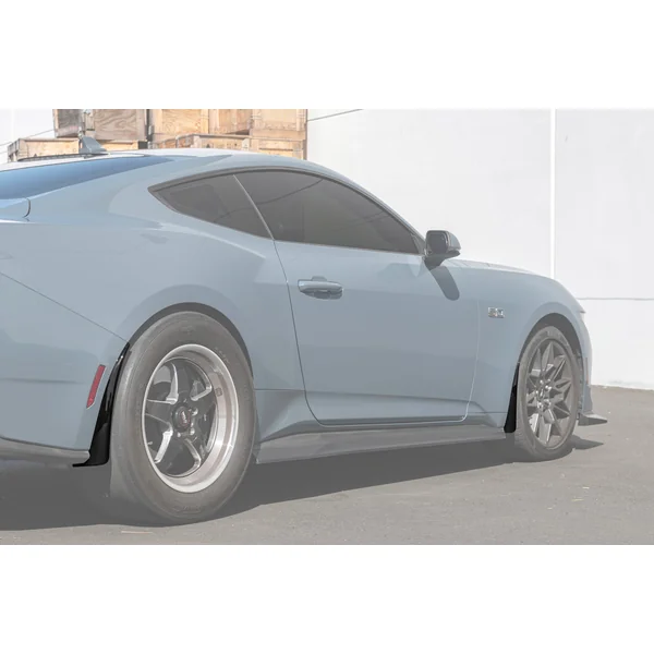 S650 Mustang Front & Rear Rock Guards, Gloss Black2024-2026 Ford Mustang