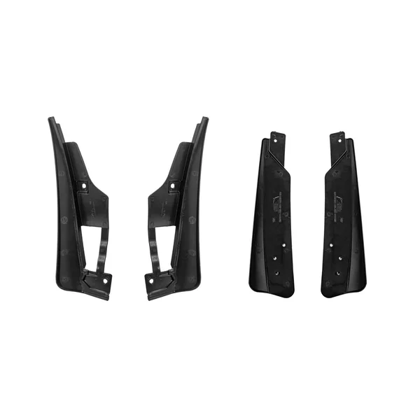 S650 Mustang Front & Rear Rock Guards, Gloss Black2024-2026 Ford Mustang - Image 2