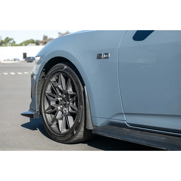 S650 Mustang Front & Rear Rock Guards, Hydro-Dipped Carbon Fiber2024-2026 Ford Mustang - Image 4