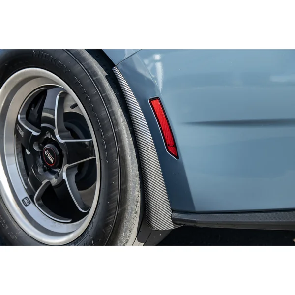 S650 Mustang Front & Rear Rock Guards, Hydro-Dipped Carbon Fiber2024-2026 Ford Mustang - Image 5