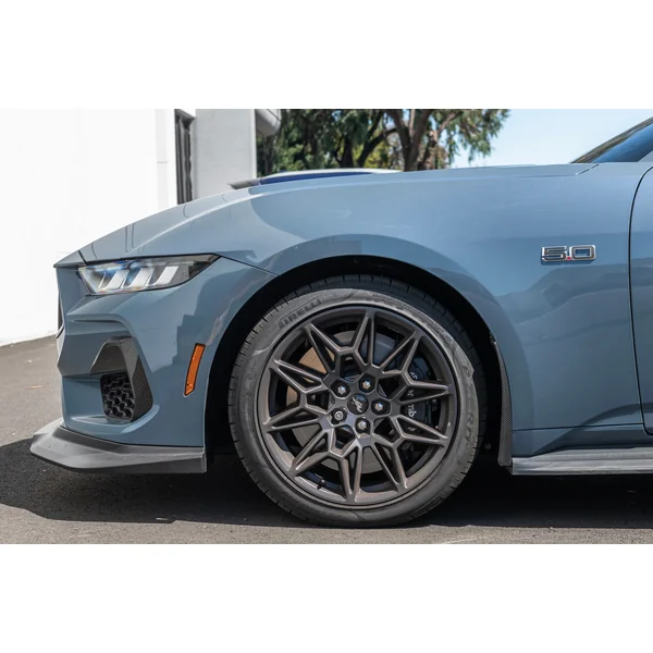 S650 Mustang Front Rock Guards, Hydro-Dipped Carbon Fiber2024-2026 Ford Mustang - Image 4