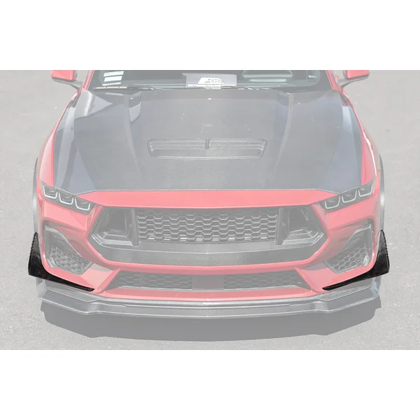 S650 Mustang Front Splitter Canards, Carbon Fiber2024-2026 Ford Mustang GT