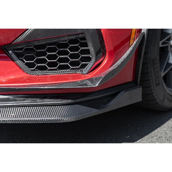 S650 Mustang Front Splitter Canards, Carbon Fiber2024-2026 Ford Mustang GT - Image 4